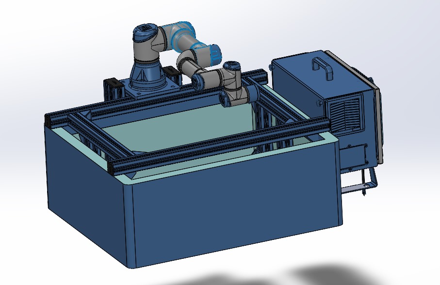 Travel System with Robotic Arm Assembly